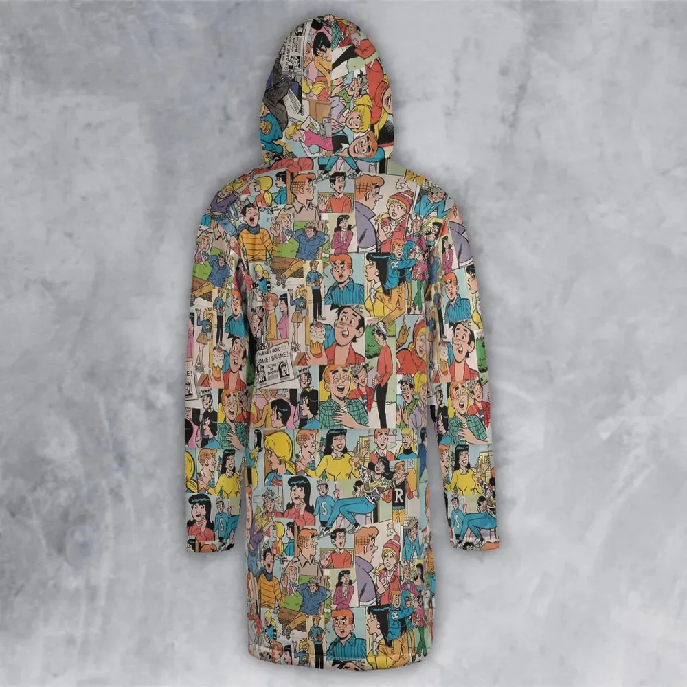 Archie Comics Characters Collage Hooded Cloak Coat - 3