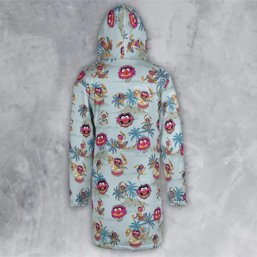 Animal The Muppet Show Drum Tropical Hooded Cloak Coat - 3