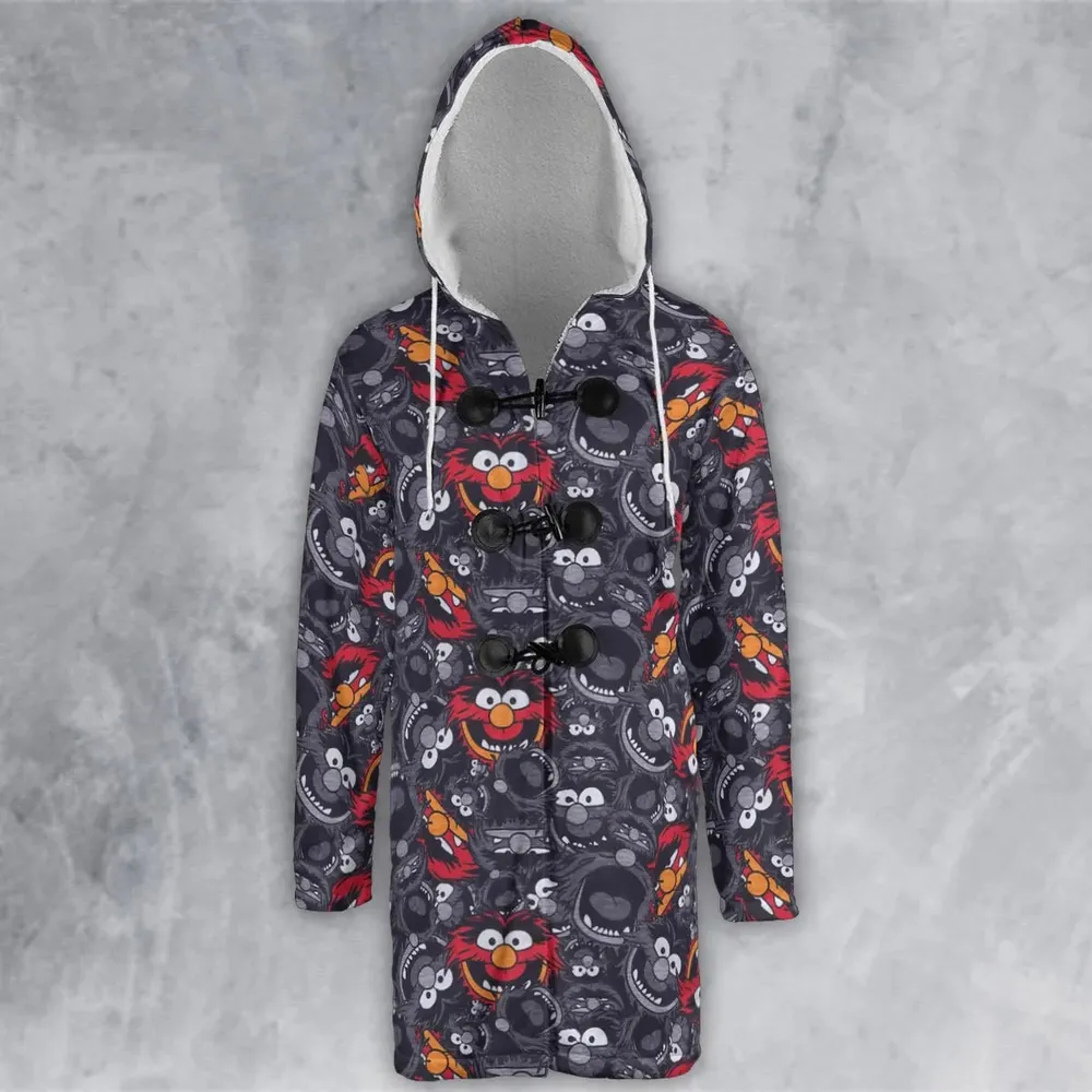 Animal The Muppets Pattern Hooded Cloak Coat - 2