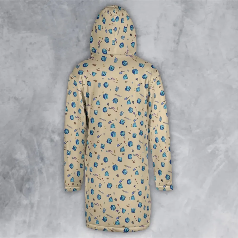 RPG DND Dices Pattern Hooded Cloak Coat - 3