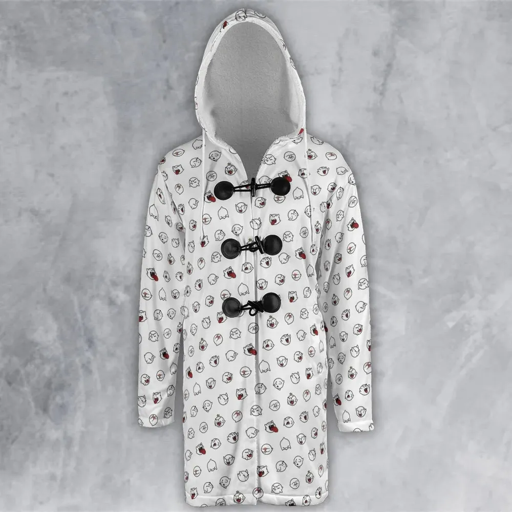 Super Mario Boo Pattern Hooded Cloak Coat - 2