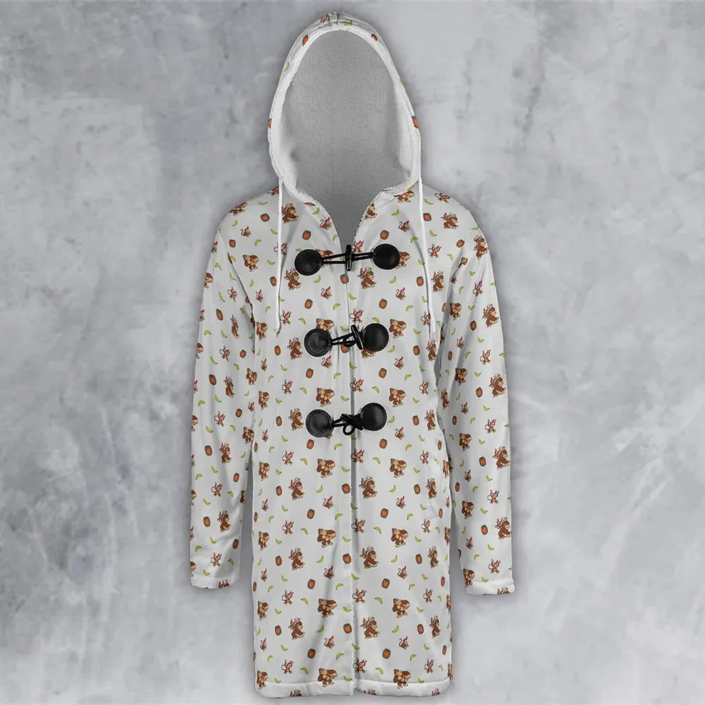 Nintendo Donkey Kong Characters Pattern Hooded Cloak Coat - 2