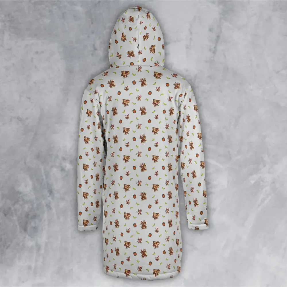 Nintendo Donkey Kong Characters Pattern Hooded Cloak Coat - 3