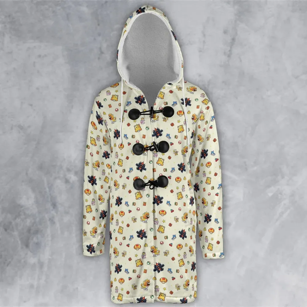 Super Mario Characters Pattern Hooded Cloak Coat - 2