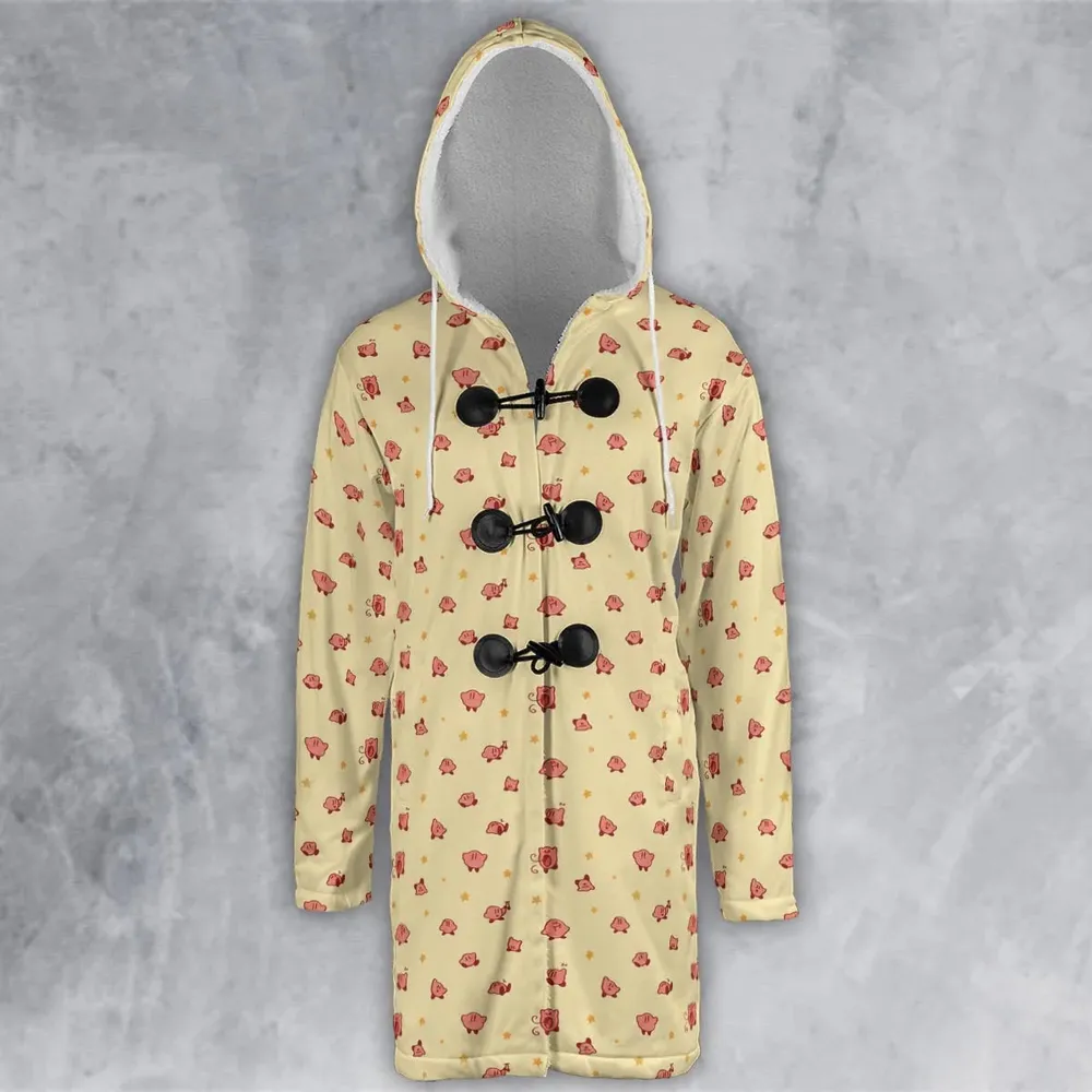 Nintendo Kirby Pattern Hooded Cloak Coat - 2