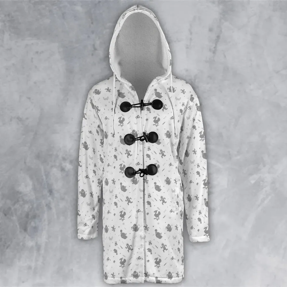 Final Fantasy Creatures Pattern Hooded Cloak Coat - 2
