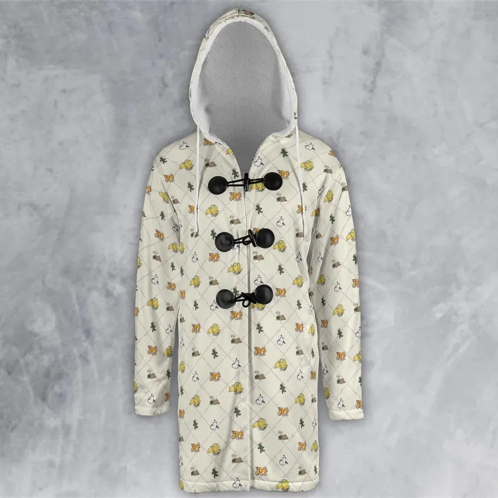 Final Fantasy Sleeping Creatures Pattern Hooded Cloak Coat - 2