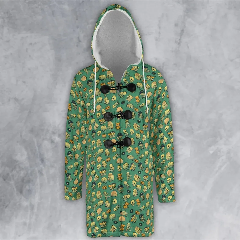 Terror Attack Cute Horror Characters Halloween Hooded Cloak Coat - 2