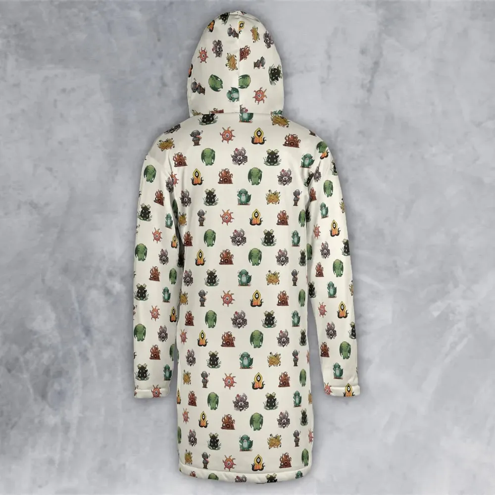 Lovecraft Demons Cute H.P. Lovecraft Monsters Pattern Hooded Cloak Coat - 3