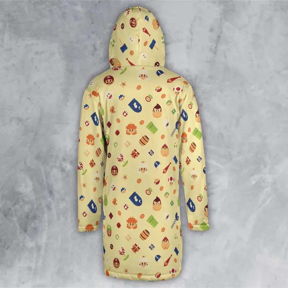 Mario and Friends Pattern Hooded Cloak Coat - 3