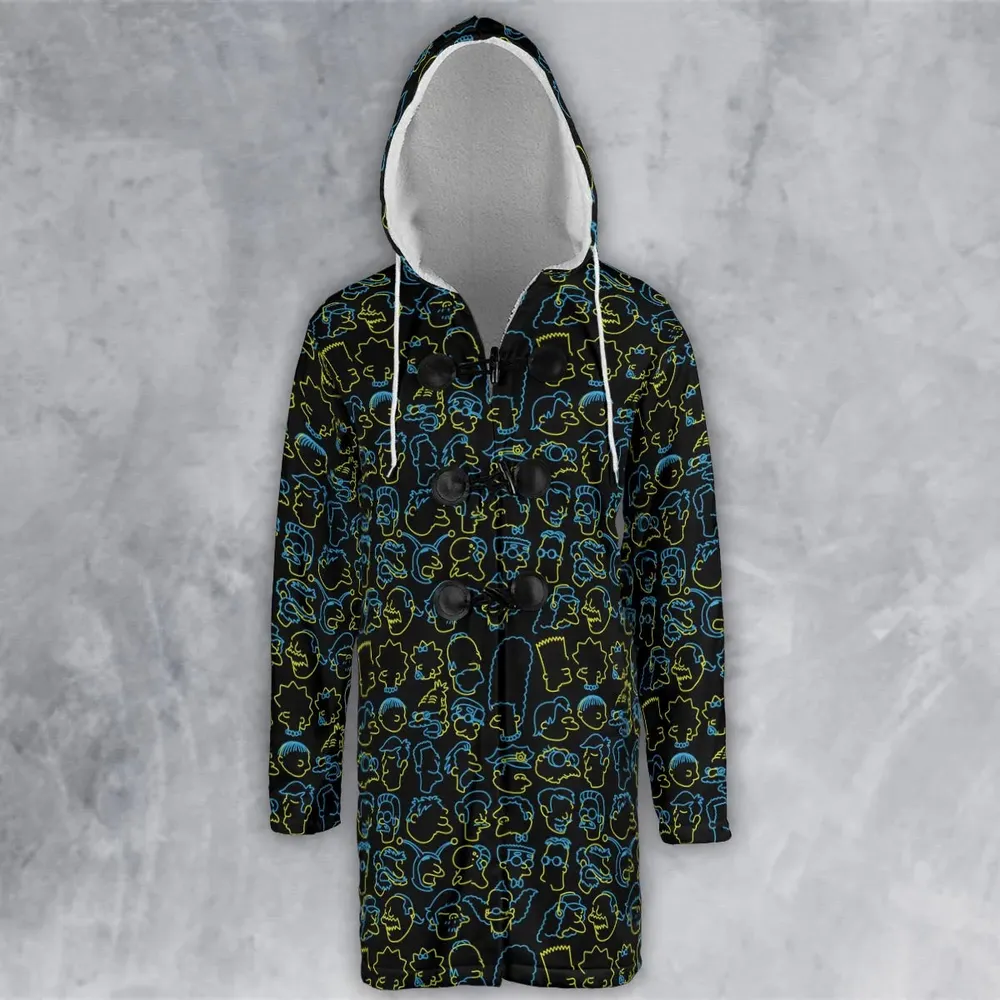The Simpsons Neon Hooded Cloak Coat - 2