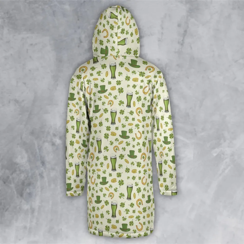 St.Patrick’s Day Pattern Hooded Cloak Coat - 3