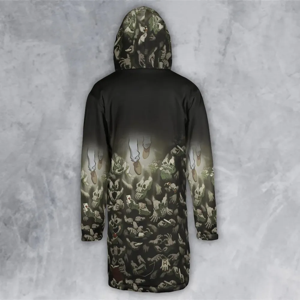 Funny Helping Hands Labyrinth Hooded Cloak Coat - 3