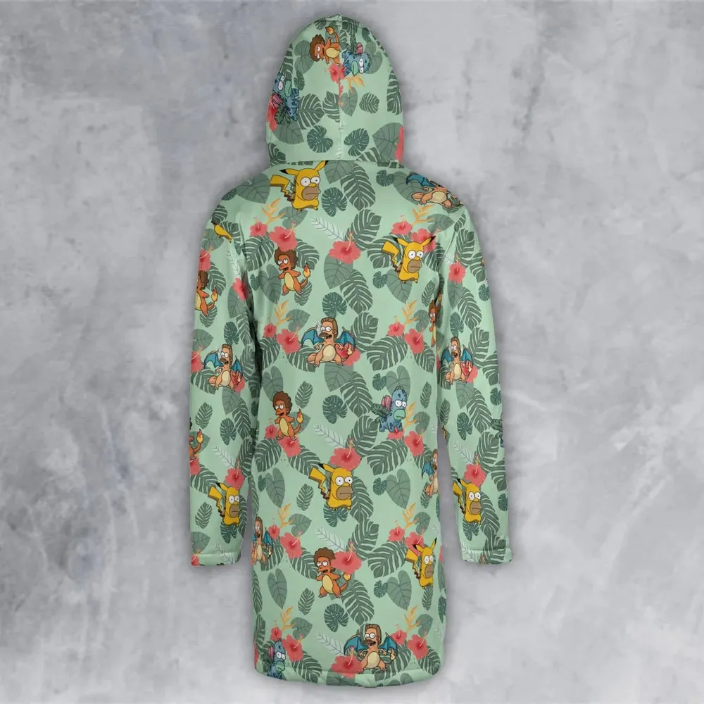Simpsonmon The Simpsons Pokemon Mashup Hooded Cloak Coat - 3