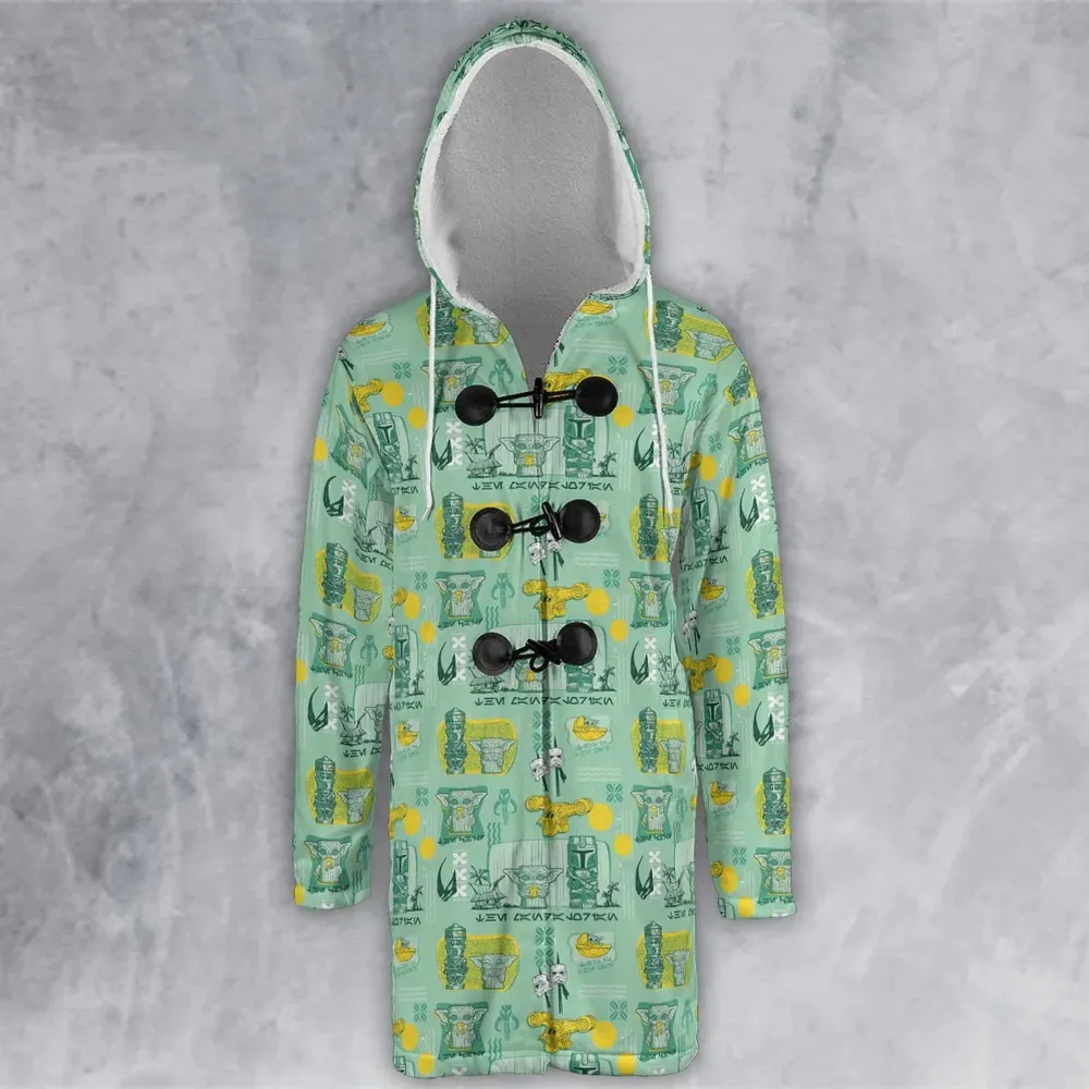 The Mandalorian Star Wars Aloha Hooded Cloak Coat - 2