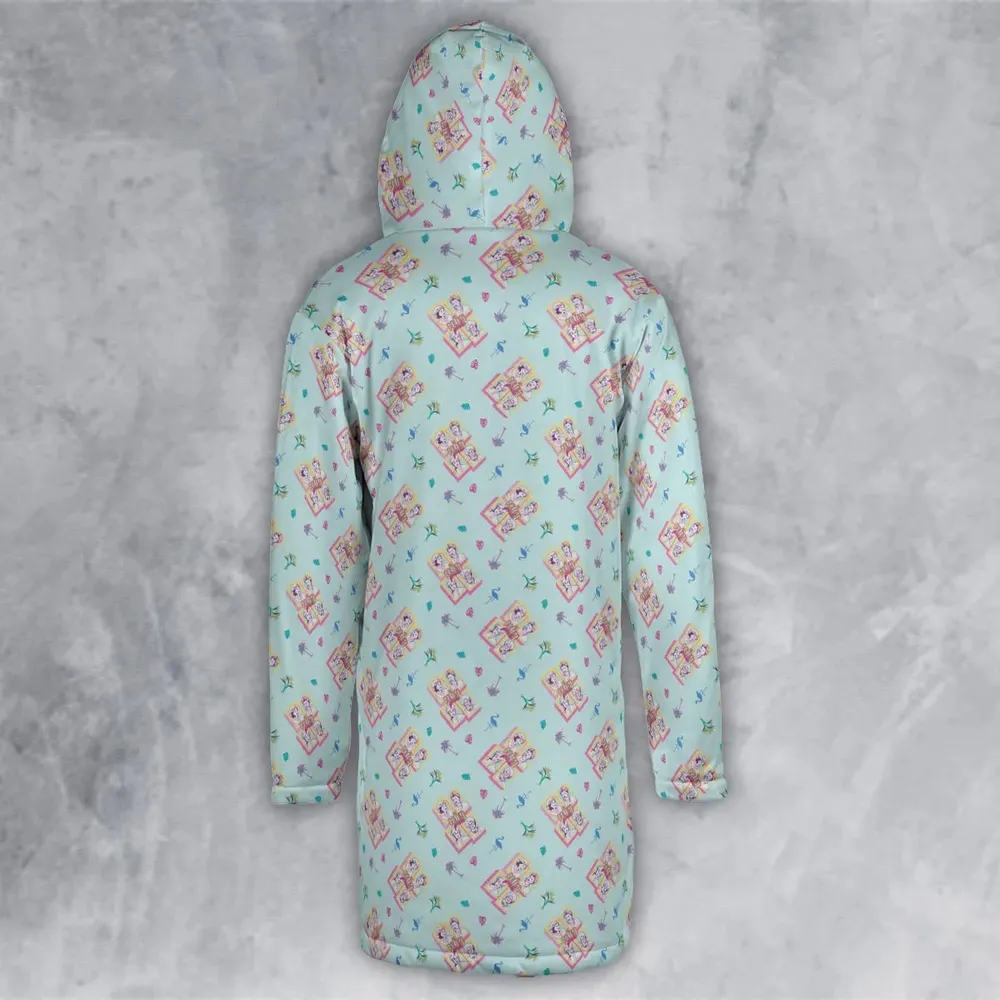 Golden Girls Patterned Hooded Cloak Coat - 3