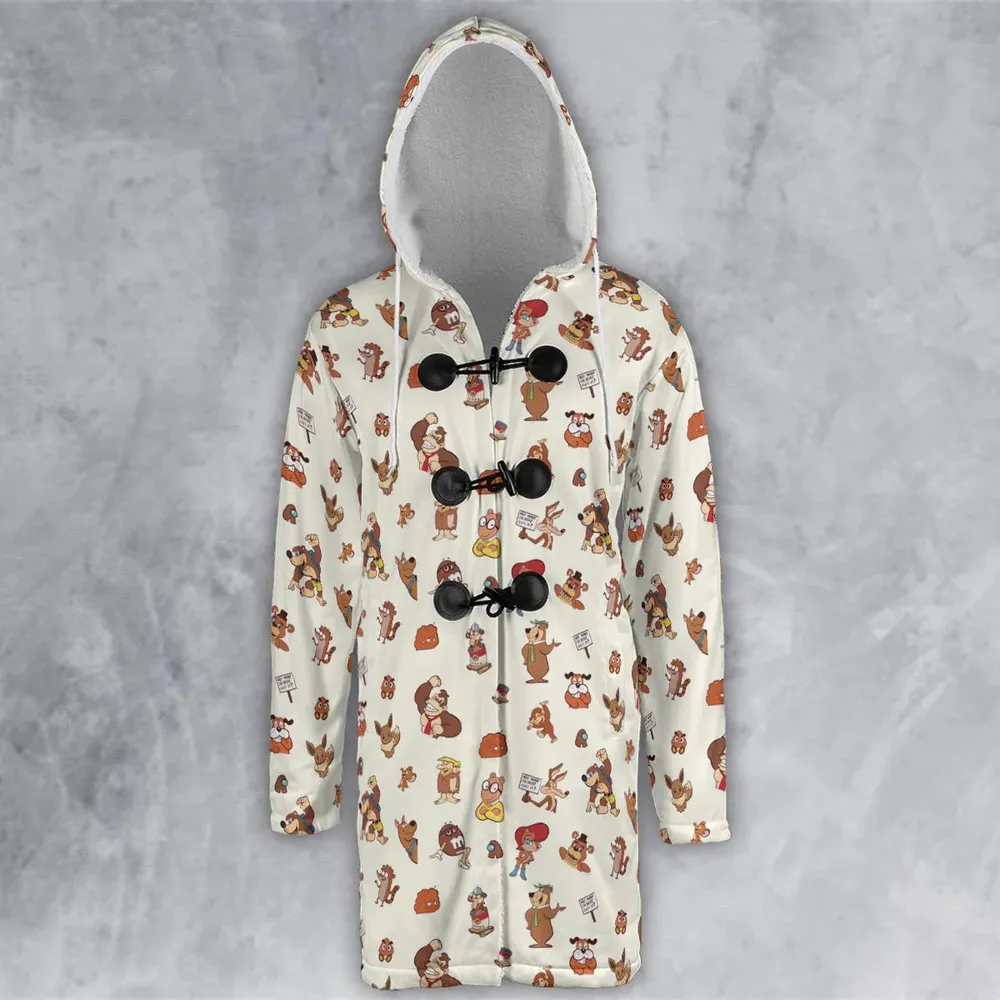 Famous Cartoon Characters in Brown Hooded Cloak Coat - 2