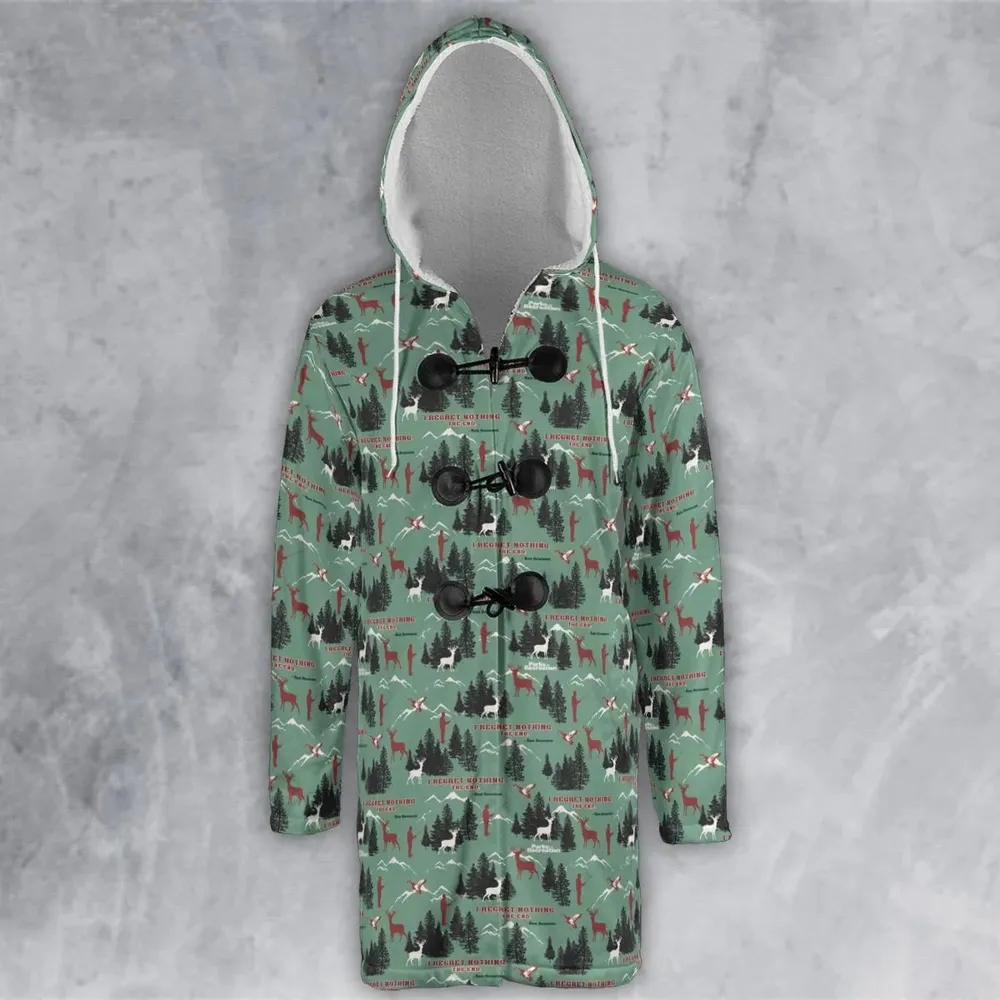 I Regret Nothing Park And Recreation Hooded Cloak Coat - 2