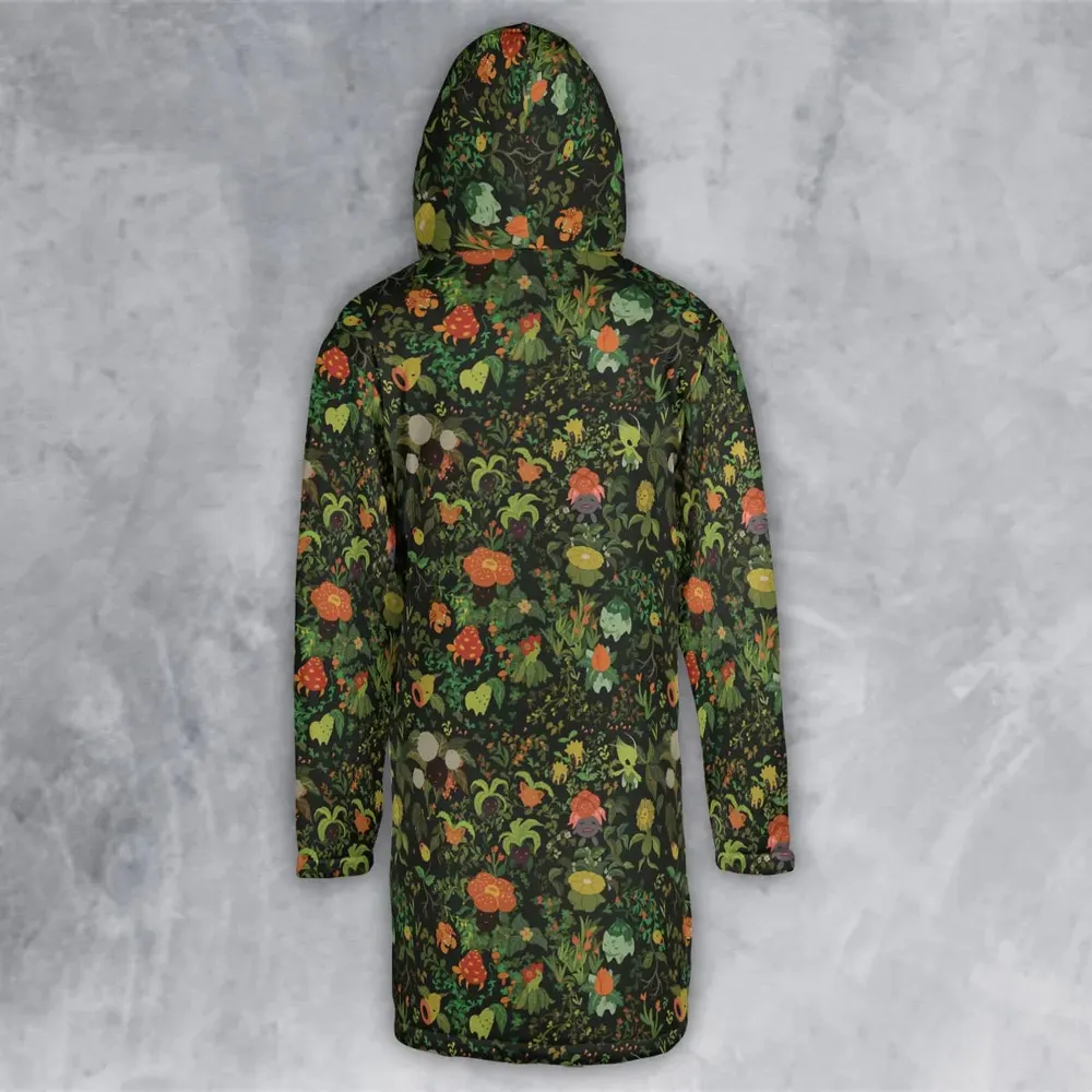 Grass Pokemon Patterns Hooded Cloak Coat - 3