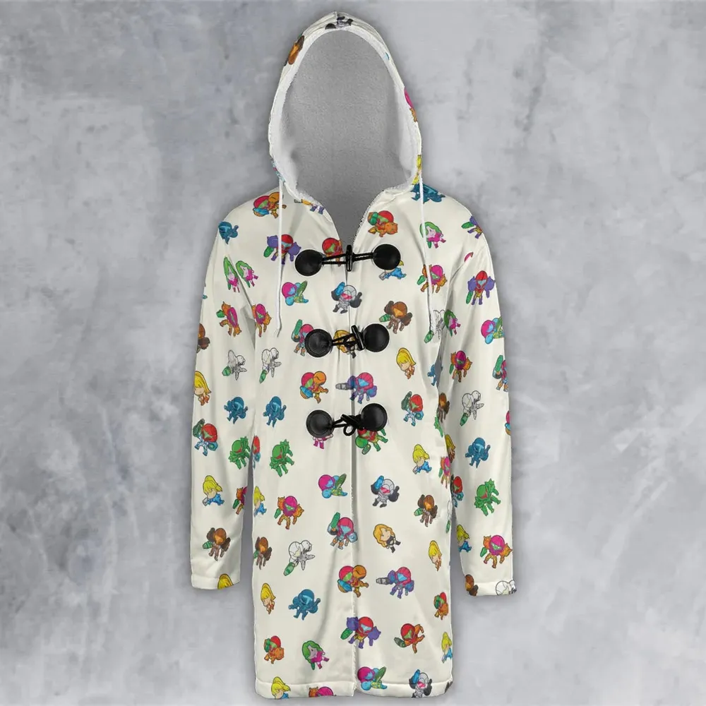 The Many Suits Of Samus Metroid Pattern Hooded Cloak Coat - 2