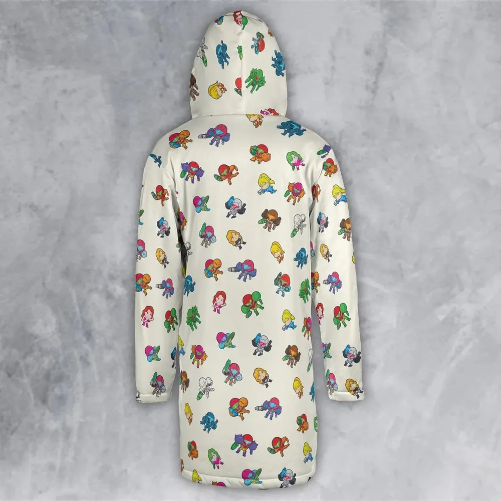 The Many Suits Of Samus Metroid Pattern Hooded Cloak Coat - 3