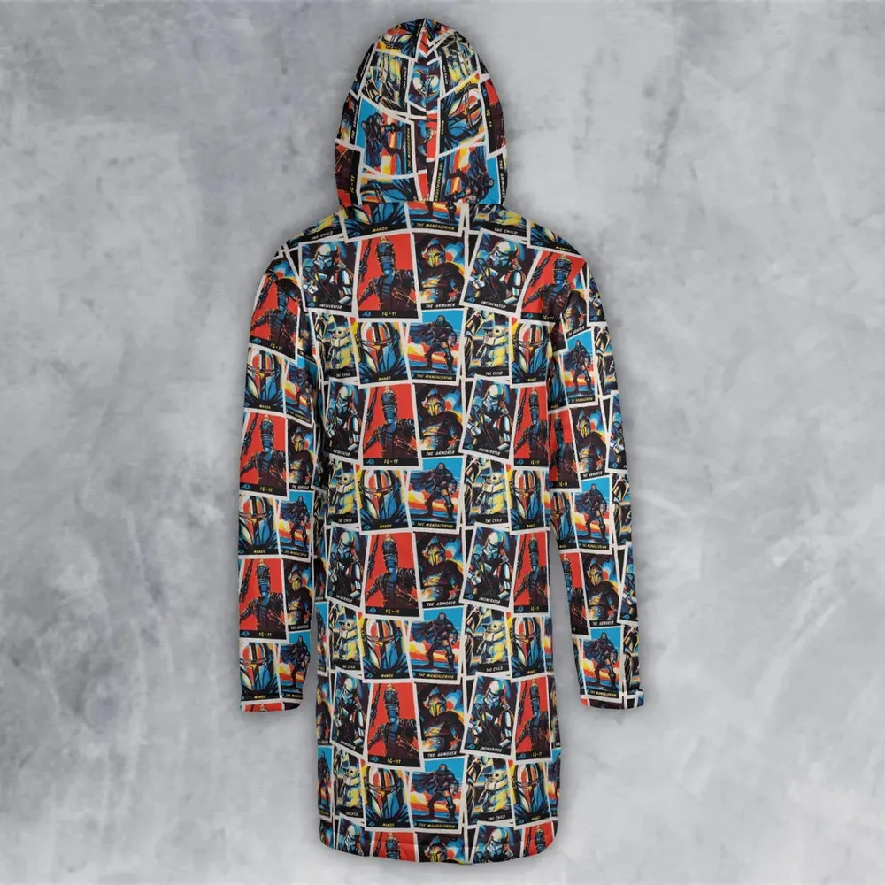 This Is The Way The Mando Pattern Hooded Cloak Coat - 3