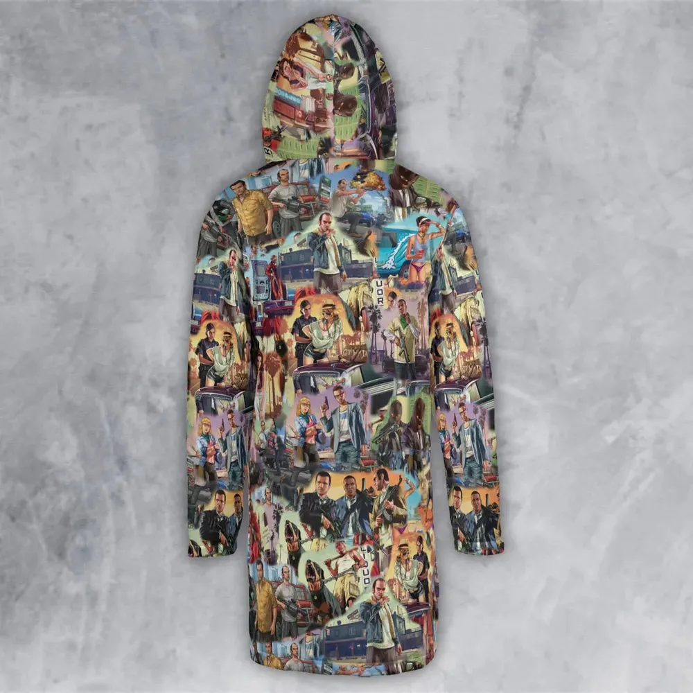 GTA Grand Theft Auto Scenes Hooded Cloak Coat - 3