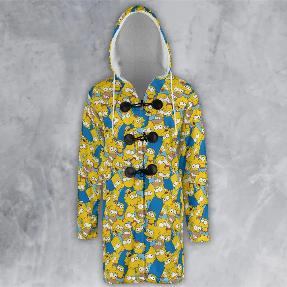 Head Toss The Simpson Characters Hooded Cloak Coat - 2