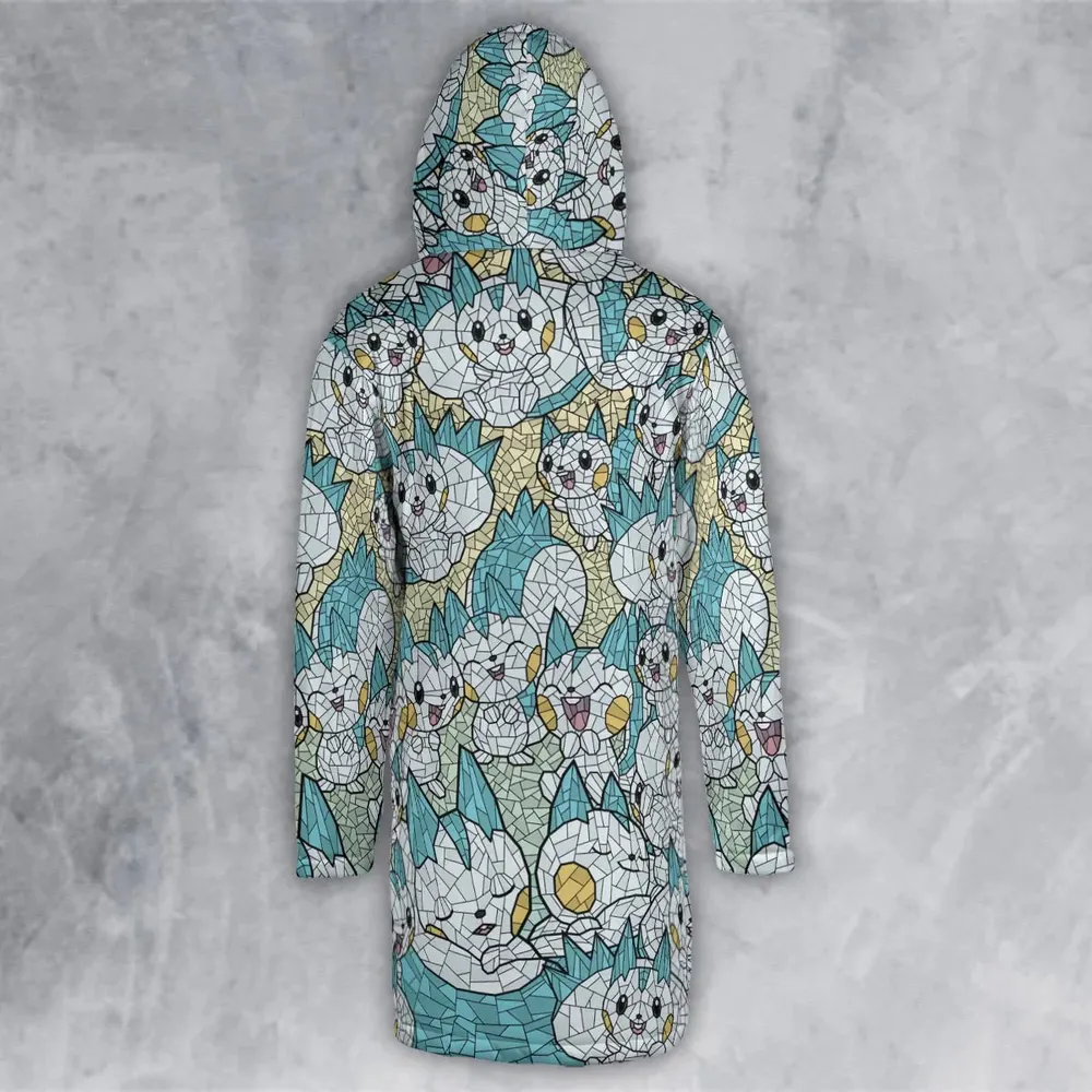 Pachirisu Stained Glass Pokemon Hooded Cloak Coat - 3