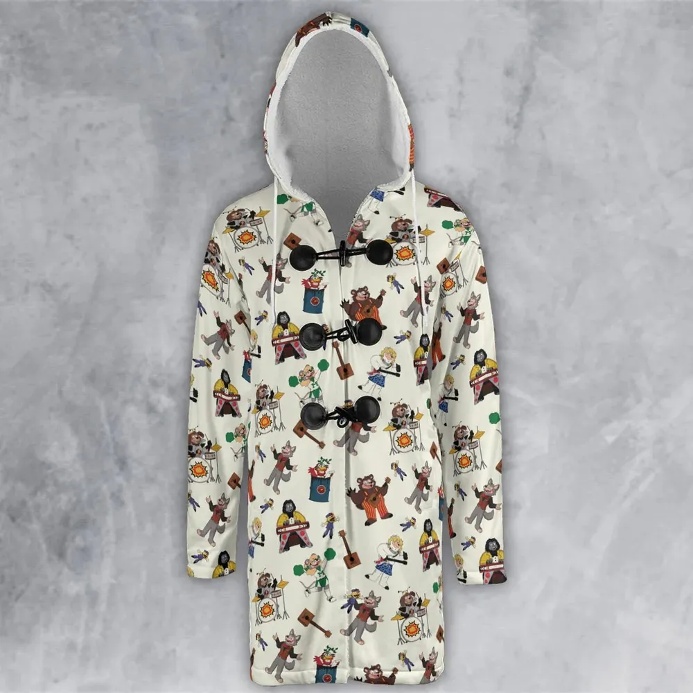 The Rock-afire Explosion Pattern Hooded Cloak Coat - 2