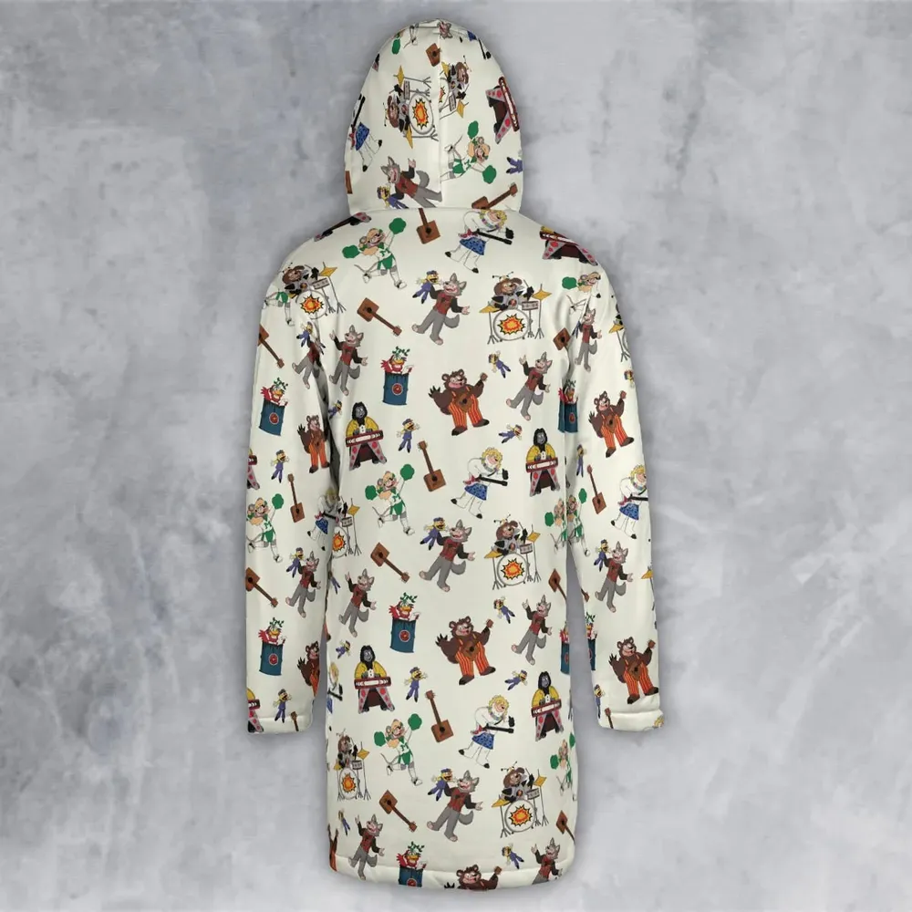 The Rock-afire Explosion Pattern Hooded Cloak Coat - 3