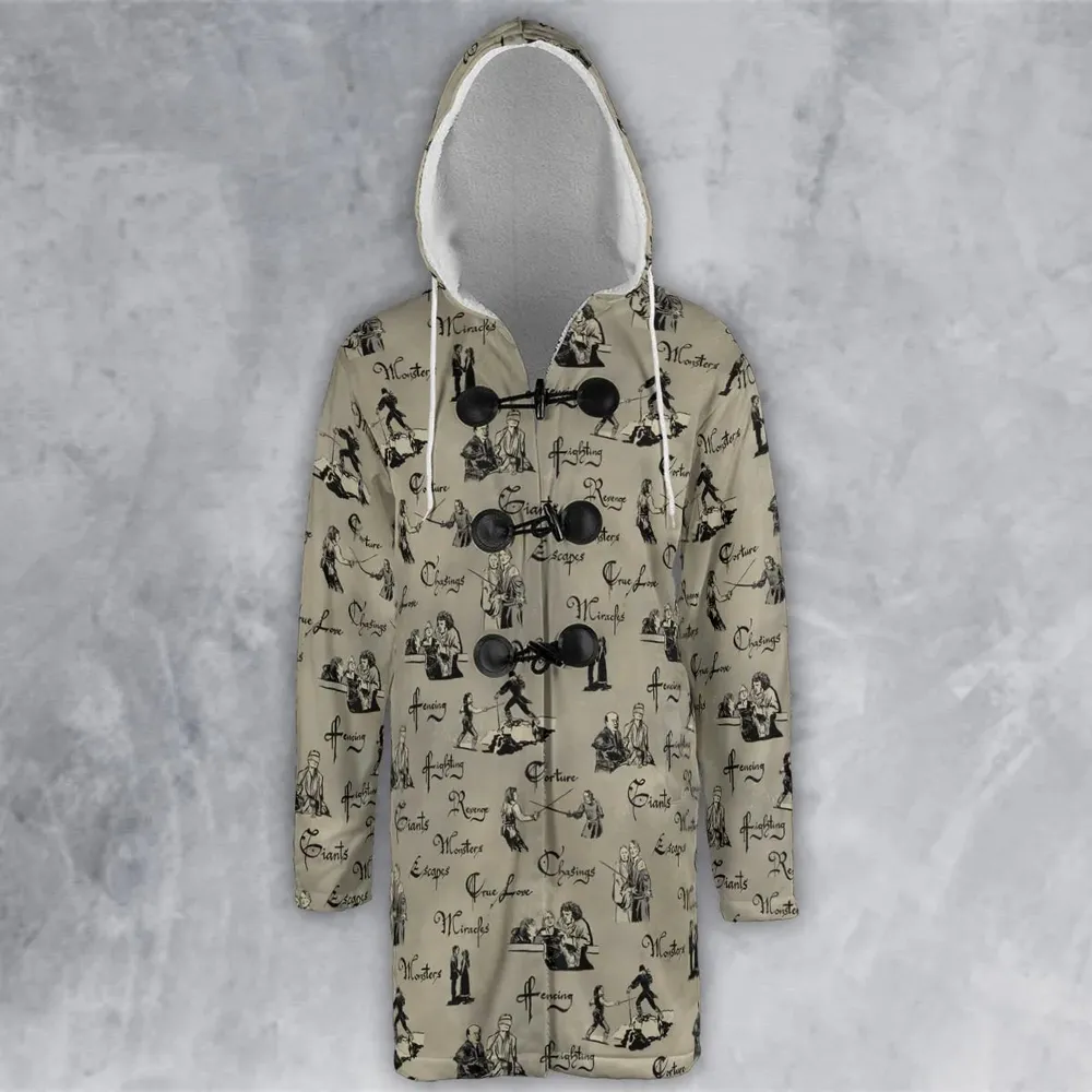 Hencing Fighting The Princess Bride Hooded Cloak Coat - 2