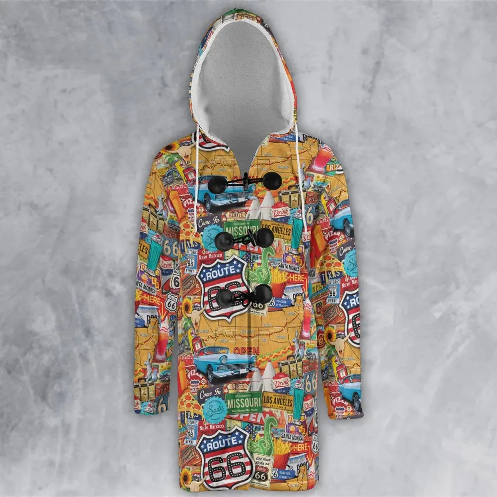 Main State of America Hooded Cloak Coat - 2