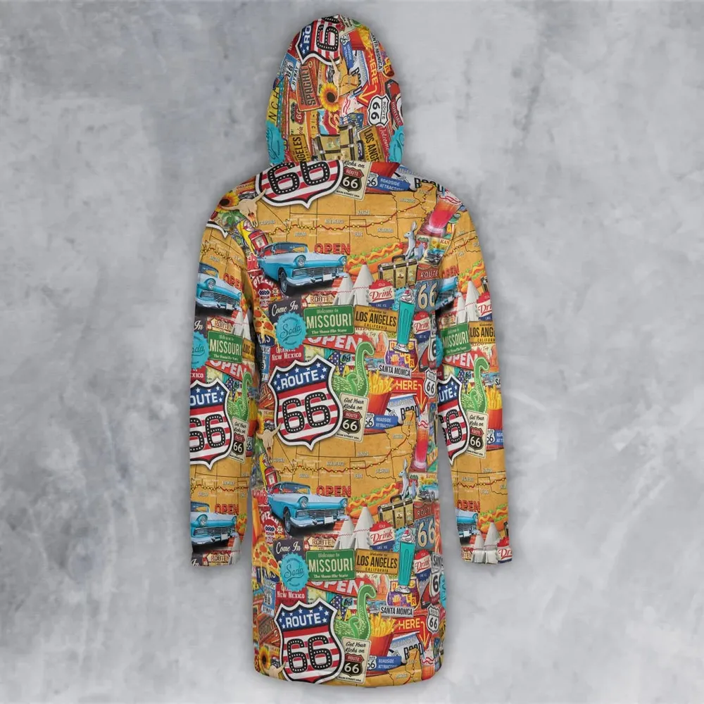 Main State of America Hooded Cloak Coat - 3