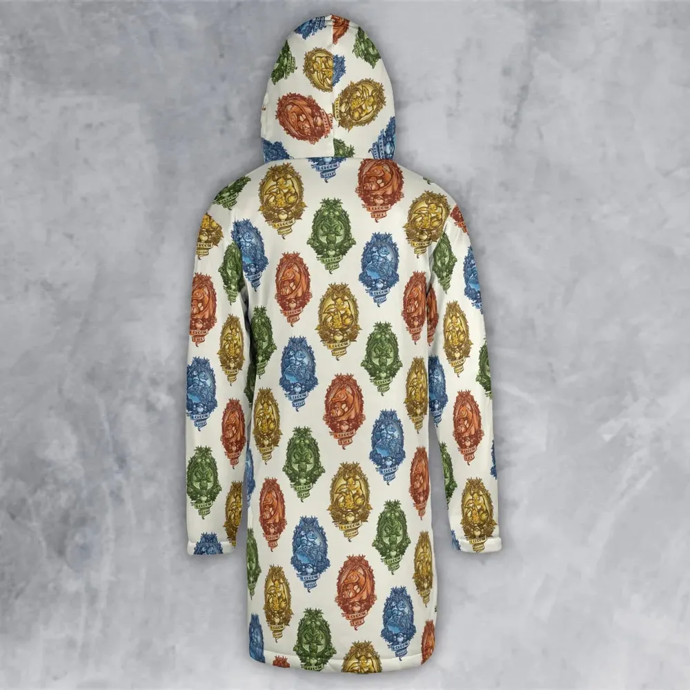 Water Grass Electric Fire I Choose Pattern Hooded Cloak Coat - 3