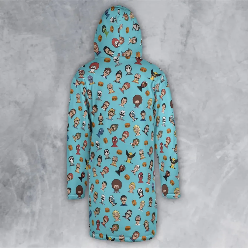 Many Faces of Bob's Burger Hooded Cloak Coat - 3