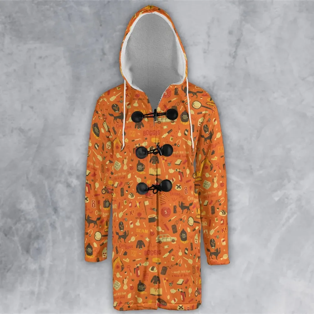 Fantastic Mr. Fox Pattern Hooded Cloak Coat - 2