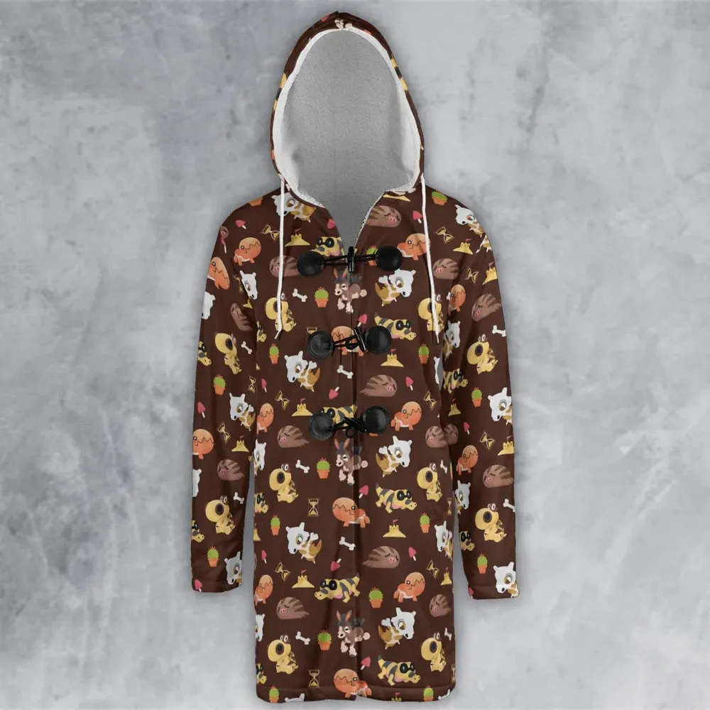 Ground Type Pokemon Pattern Hooded Cloak Coat - 2
