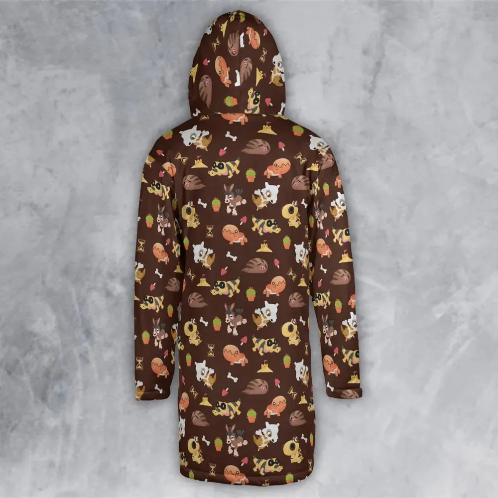 Ground Type Pokemon Pattern Hooded Cloak Coat - 3