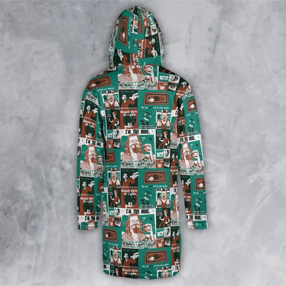 I'm The Dude The Big Lebowski Hooded Cloak Coat - 3
