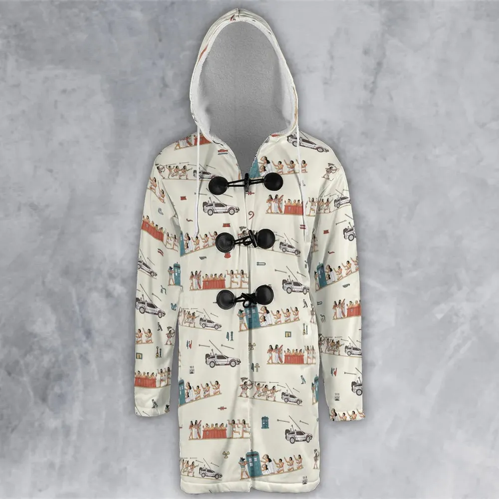 Lost In Egypt Hooded Cloak Coat - 2