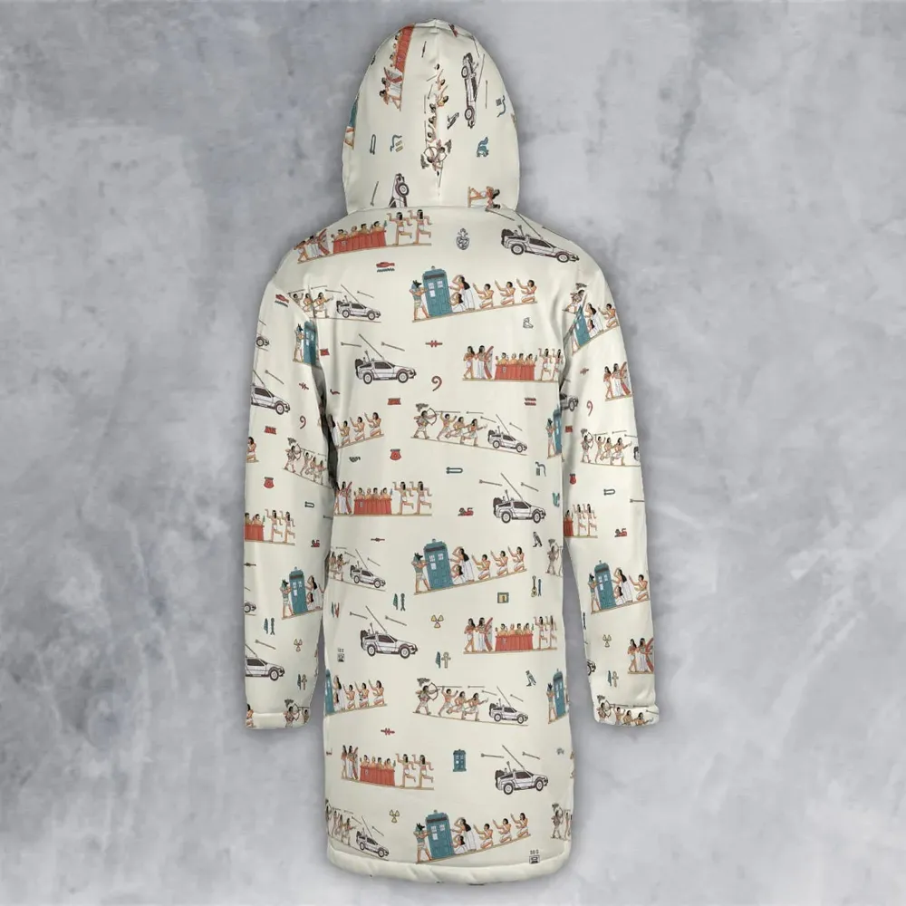 Lost In Egypt Hooded Cloak Coat - 3