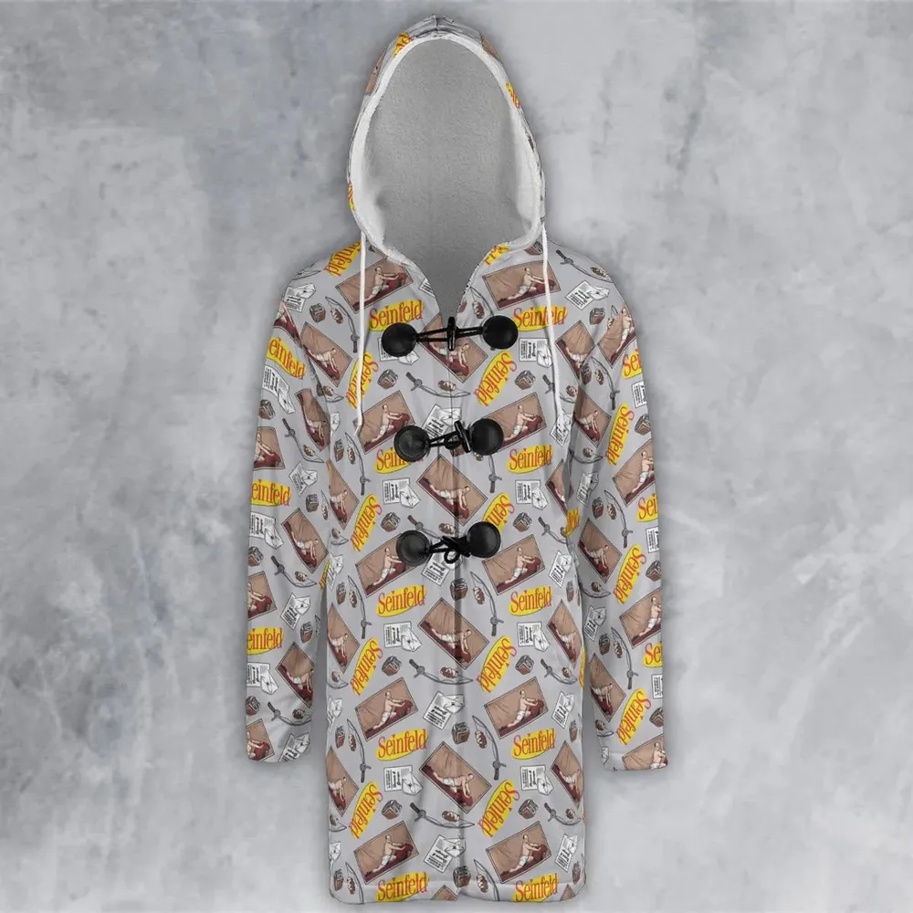 George Underwear Seinfeld Hooded Cloak Coat - 2