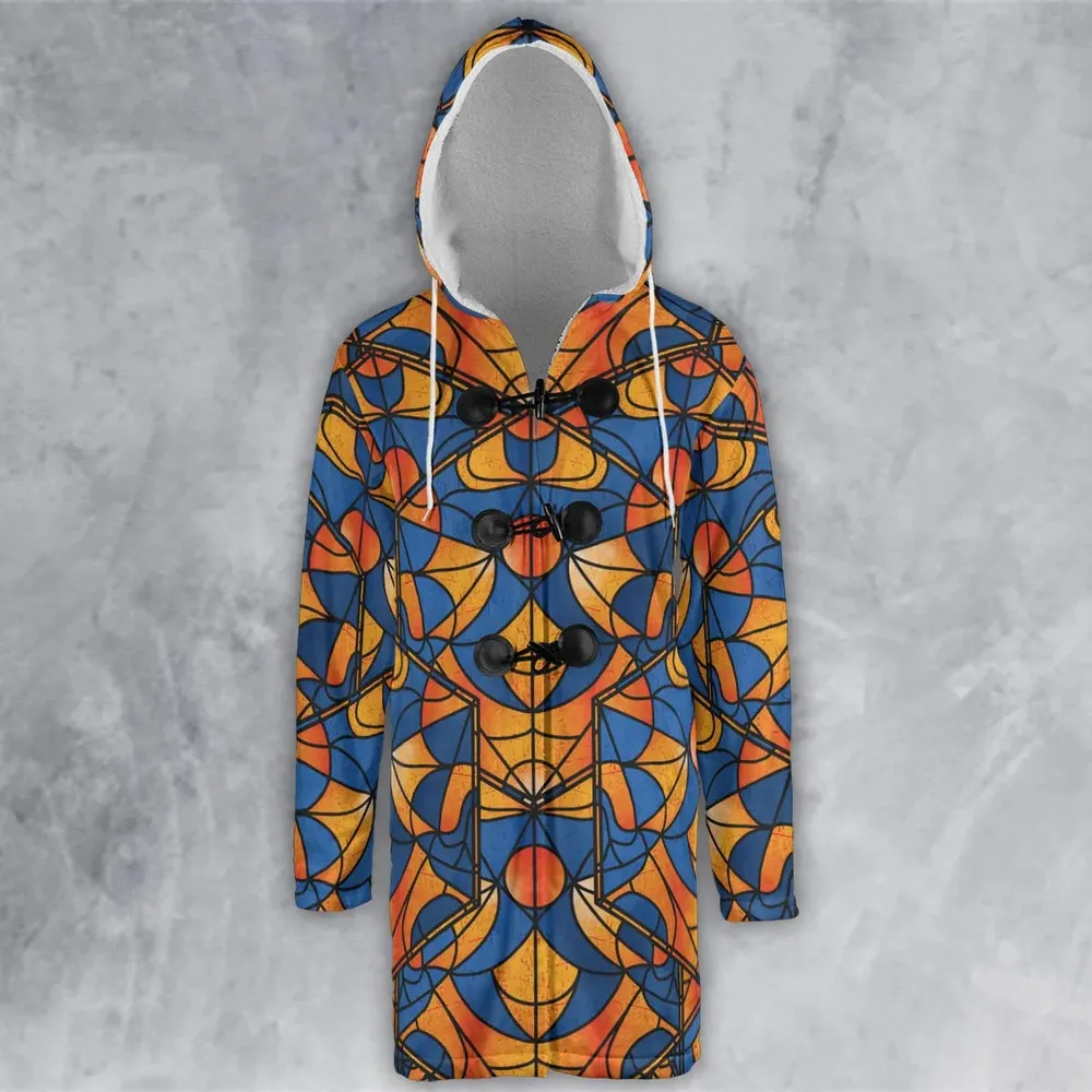 Stained Glass Star Trek Hooded Cloak Coat - 2