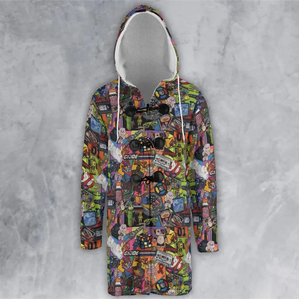 The 1980's. The Decade Of Greed Hooded Cloak Coat - 2