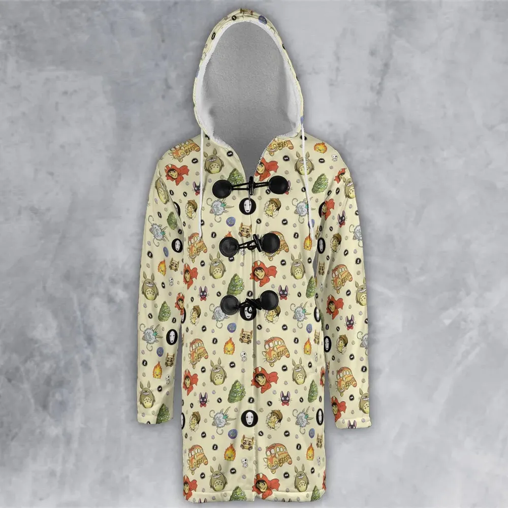 Ghiblipalooza Ghibli Themed Hooded Cloak Coat - 2
