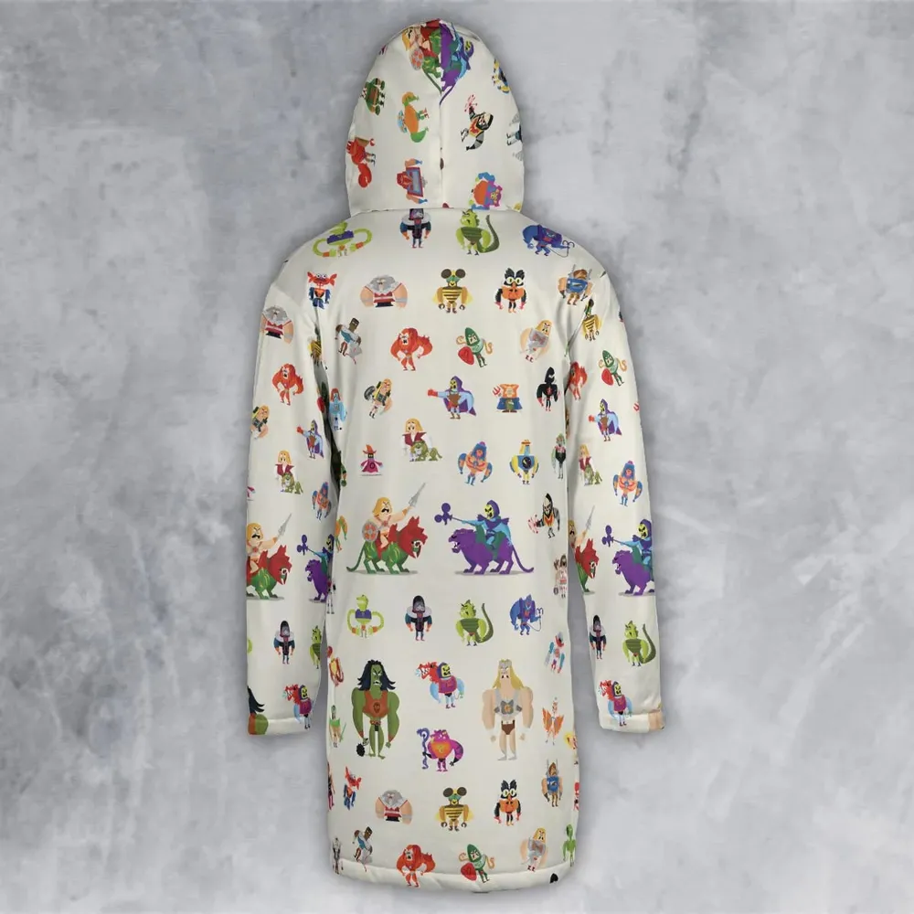 He-Man & Masters Of The Universe Characters Pattern Hooded Cloak Coat - 3
