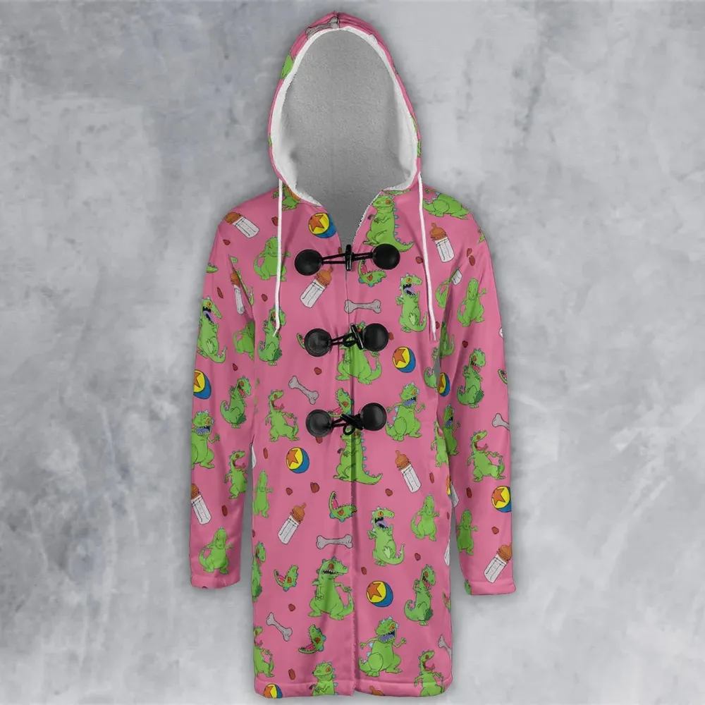 Rugrats Reptar Pattern Hooded Cloak Coat - 2