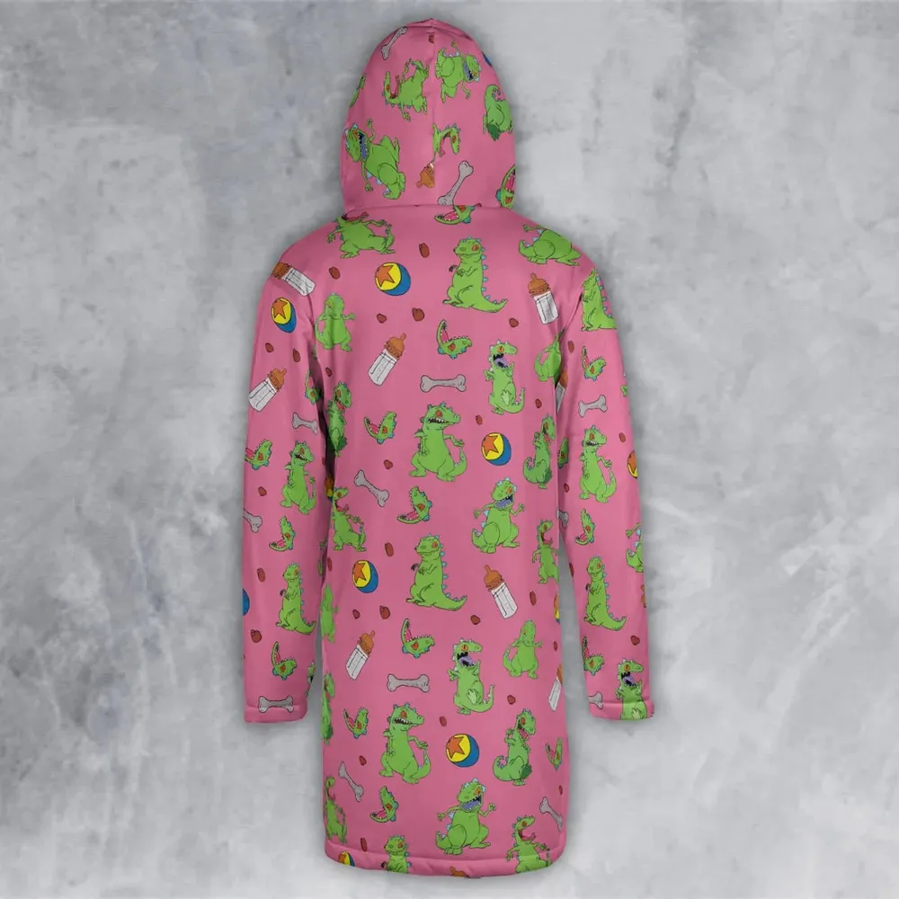 Rugrats Reptar Pattern Hooded Cloak Coat - 3