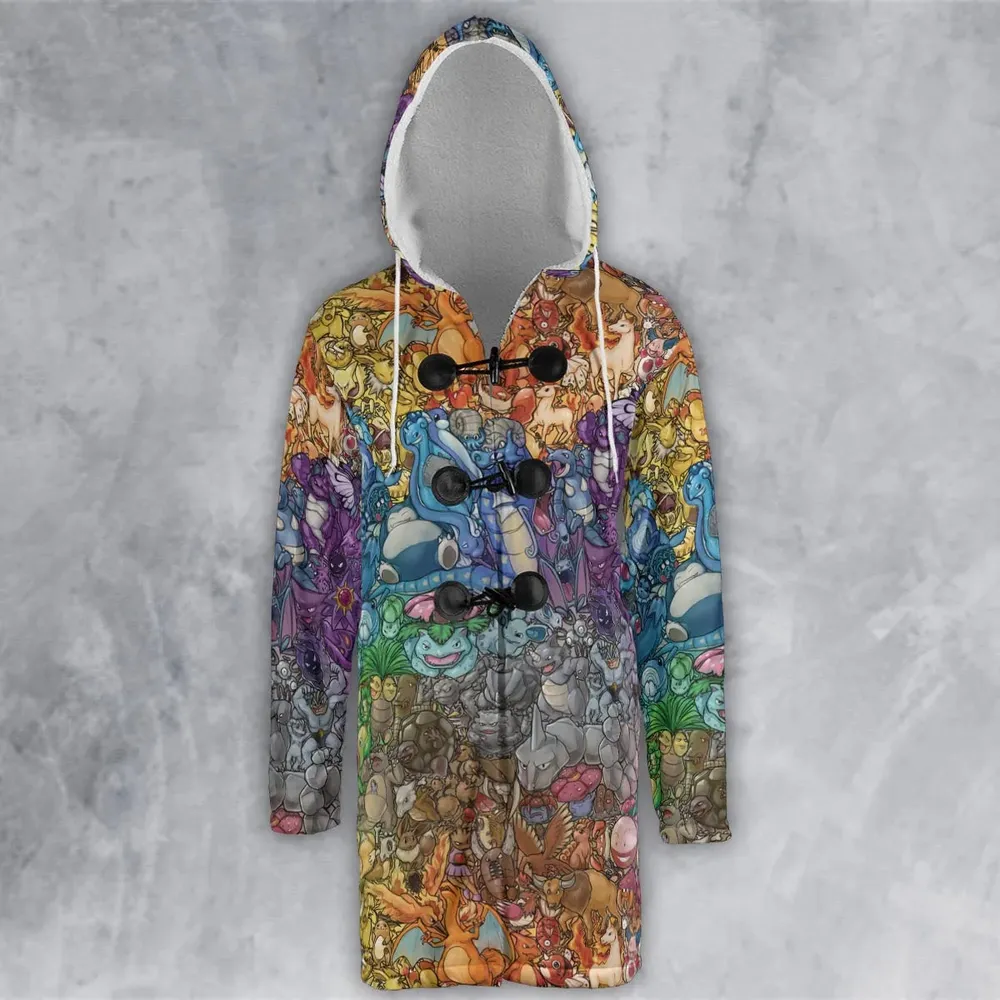 Rainbow Epic Pokemon Hooded Cloak Coat - 2
